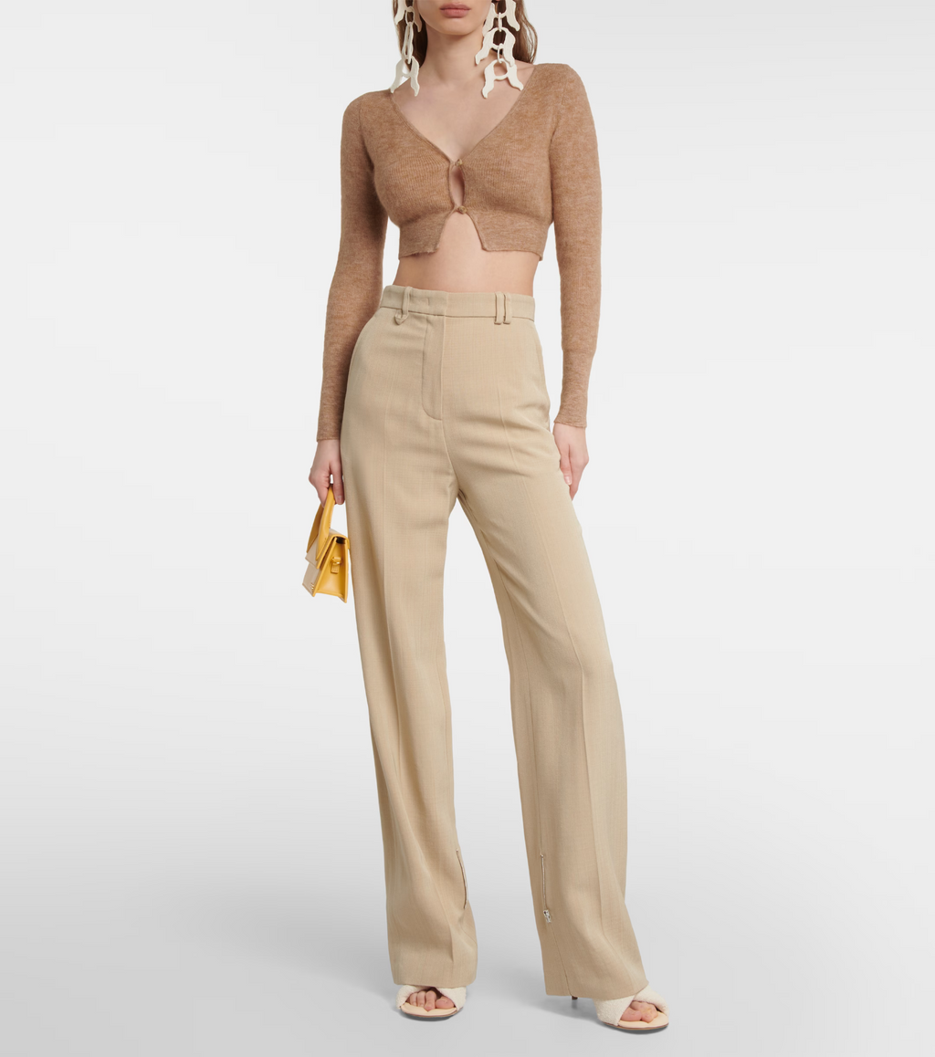 JACQUEMUS Le Cardigan Alzou Mohair Blend Cardigan - House Of Huntington