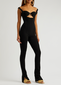 JACQUEMUS Black La Combinaison Bikini Wool Blend Cut Out Jumpsuit - House Of Huntington