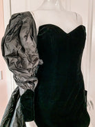 Alexandre Vauthier Black Velvet Dramatic Drape Detail Dress - House Of Huntington