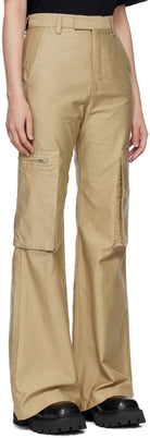 AMIRI Cargo Wide Tan Trousers - House Of Huntington