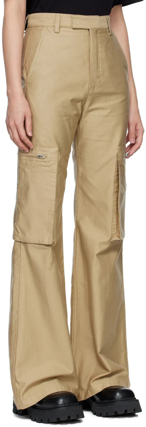 AMIRI Cargo Wide Tan Trousers - House Of Huntington