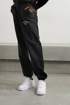 SPORTY & RICH Wellness Studio Black Joggers Track Bottoms - House Of Huntington