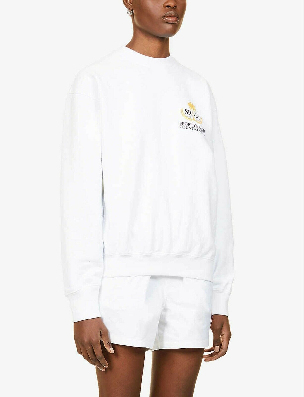 SPORTY & RICH Country Club Vintage Style Sweater Sweatshirt - House Of Huntington