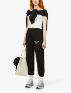 SPORTY & RICH Wellness Studio Black Joggers Track Bottoms - House Of Huntington