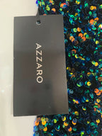 AZZARO Couture Sequin Flattering Party Dress - House Of Huntington