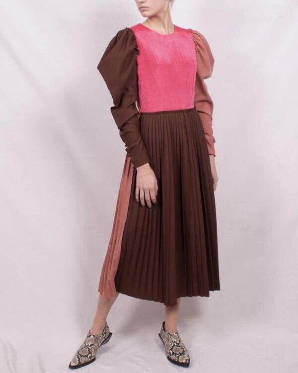 REJINA PYO Ivy Panelled Midi Colourblock Dress - House Of Huntington