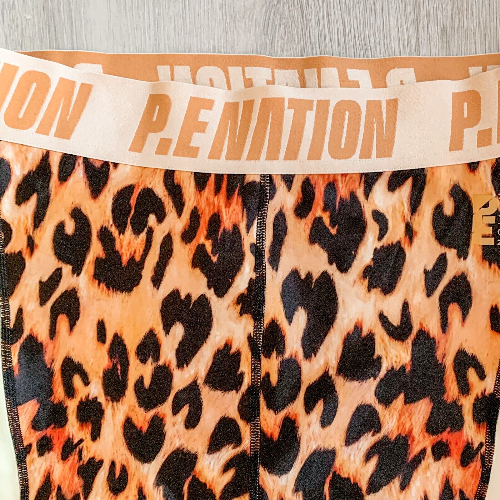 P.E NATION Leopard Print Biker Shorts - House Of Huntington