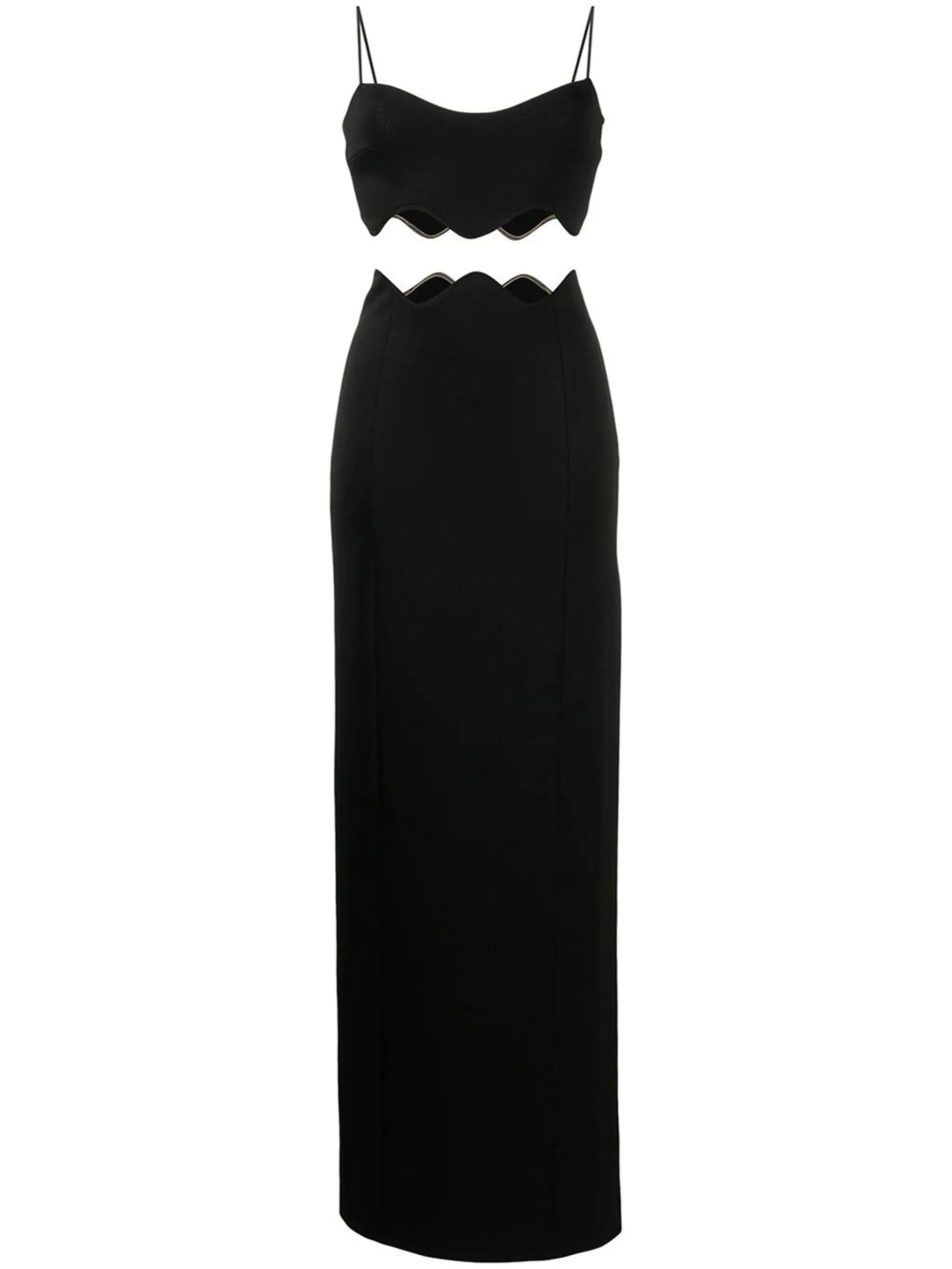 Siren Mesh Panel Maxi Dress