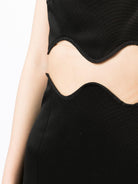 GALVAN LONDON Black Siren Mesh-Panel Maxi Dress - House Of Huntington