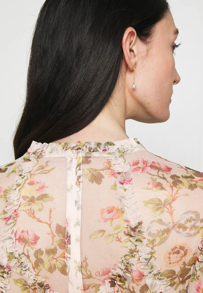 NEEDLE & THREAD Garland Flora Ruffle Ditsy Floral Mini Dress - House Of Huntington