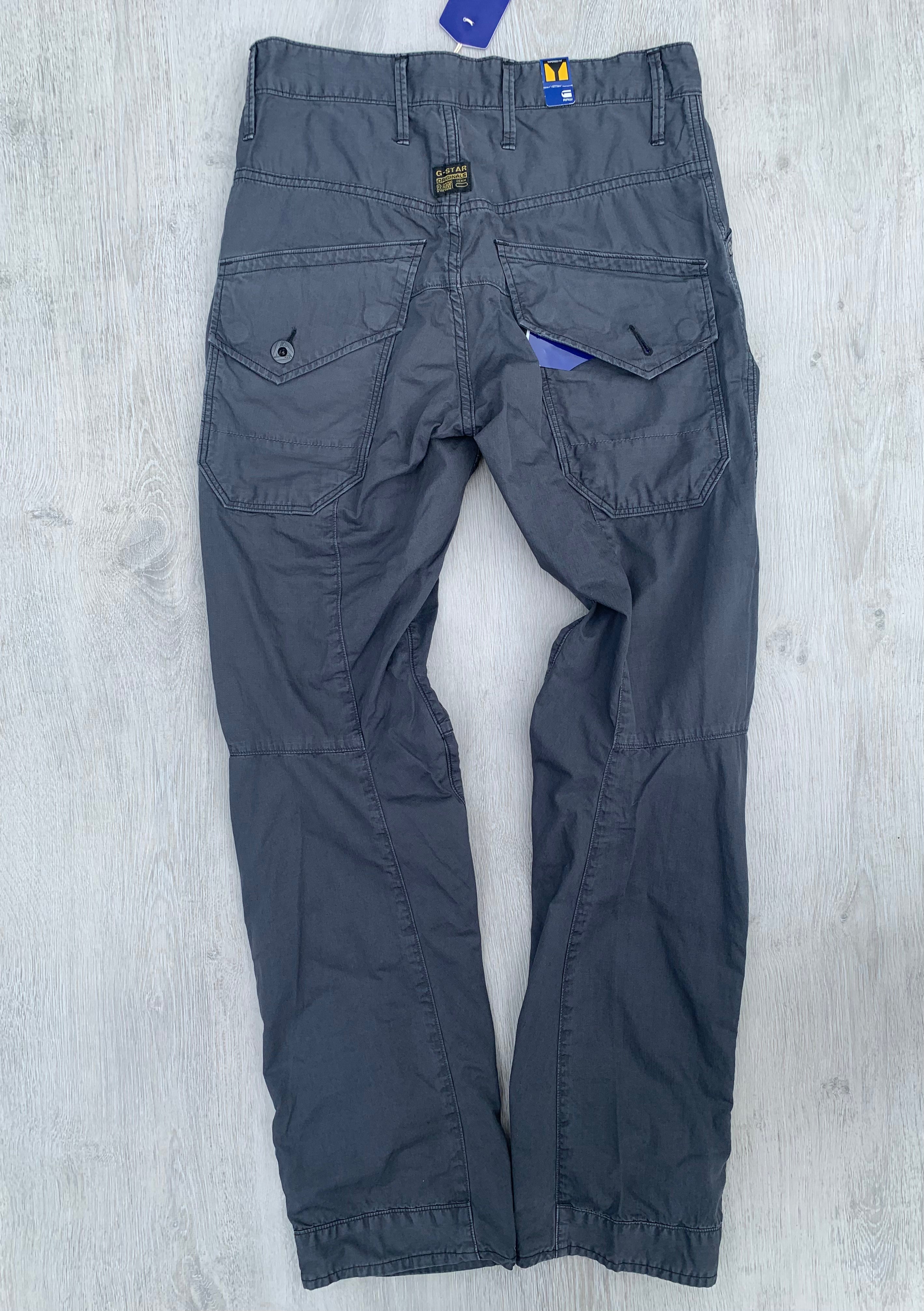 G-Star 5620 Skiff 3D Tapered Grey Battle Twill Trousers Pants