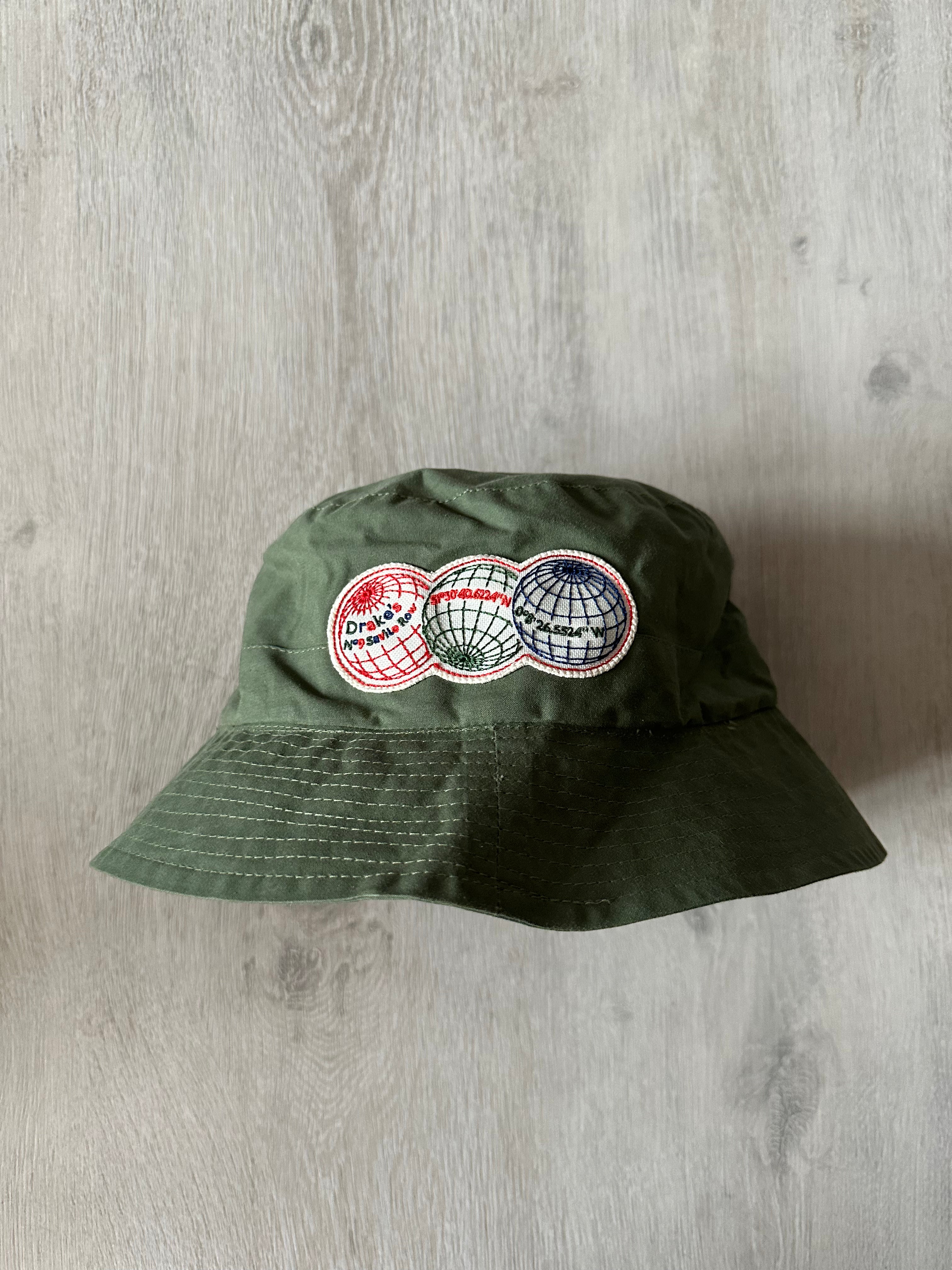 Drake's Green Waxed Cotton Bucket Hat - House Of Huntington