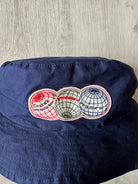 Drake's Navy Blue Waxed Cotton Bucket Hat - House Of Huntington