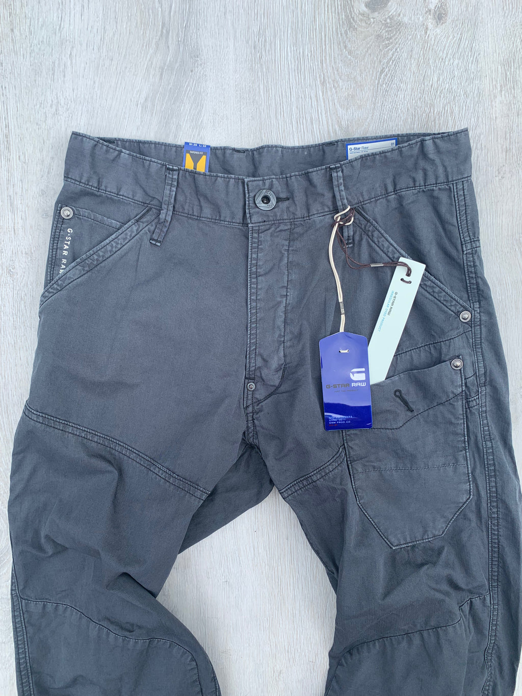 G-Star 5620 Skiff 3D Tapered Grey Battle Twill Trousers Pants