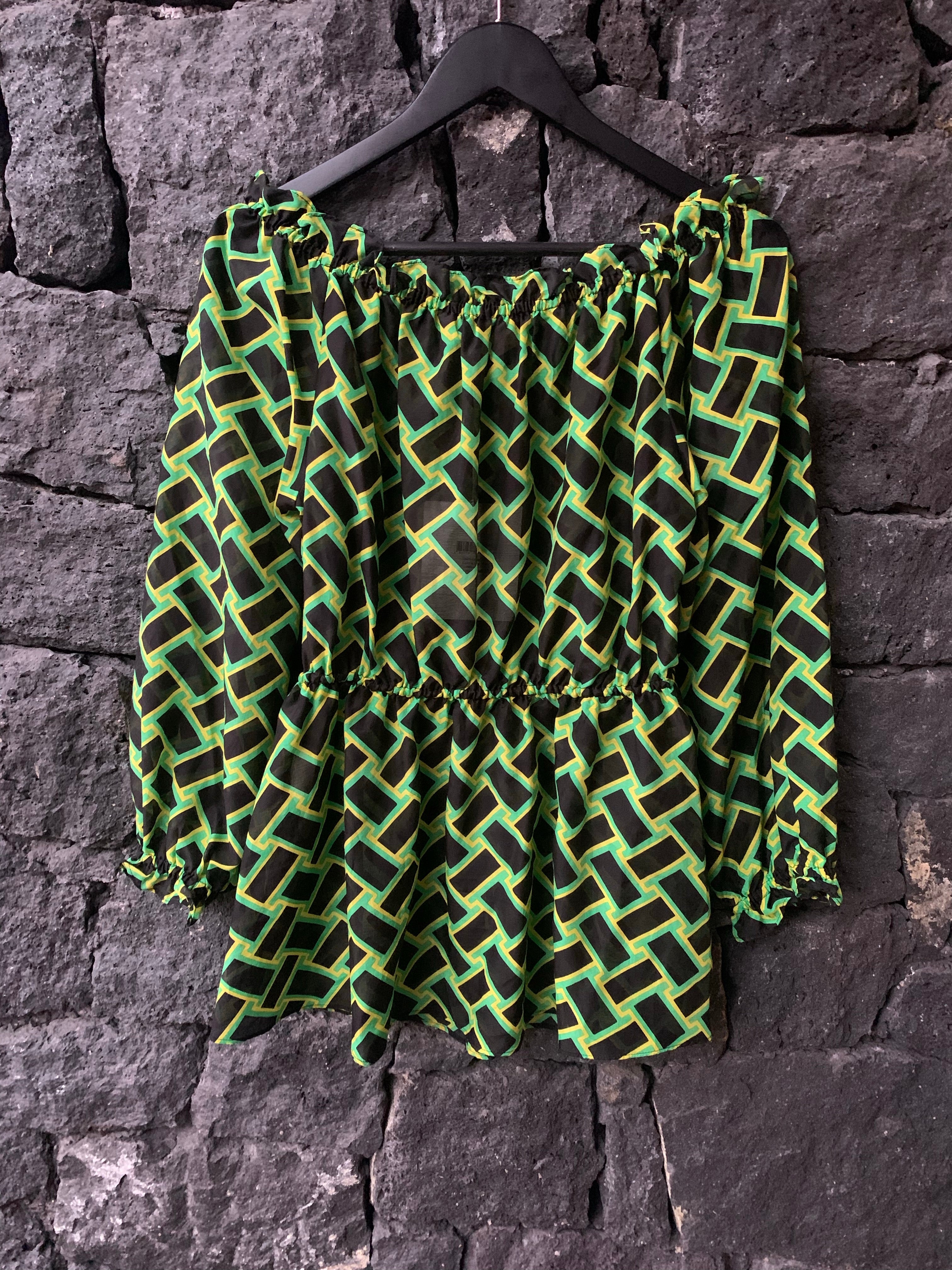 Diane Von Furstenberg DVF Silk Summer Gipsy Camila Finte Weave Daffodil Top - House Of Huntington