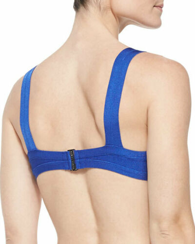 HERVE LEGER Milou Sapphire Blue Bandage Bikini Top - House Of Huntington