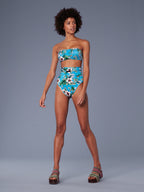 Diane Von Furstenberg DVF WEST Straight Floral Bandeau Bikini Top - House Of Huntington