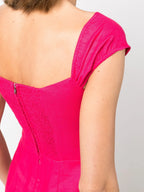 Reformation Pink Gavina Off The Shoulder Linen Mini Dress - House Of Huntington