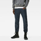 Джинсы G-STAR 3301 Straight Dotor Stretch Denim Темные состаренные джинсы