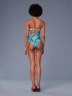 Diane Von Furstenberg DVF WEST Straight Floral Bandeau Bikini Top - House Of Huntington
