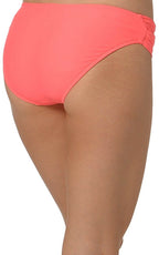 Seafolly Red Hot Neon Pink Twist Band Hipster Bikini Bottoms