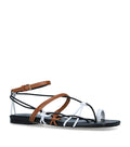 JW ANDERSON Leather Open Laced Flat Sandals