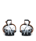 JW ANDERSON Leather Open Laced Flat Sandals