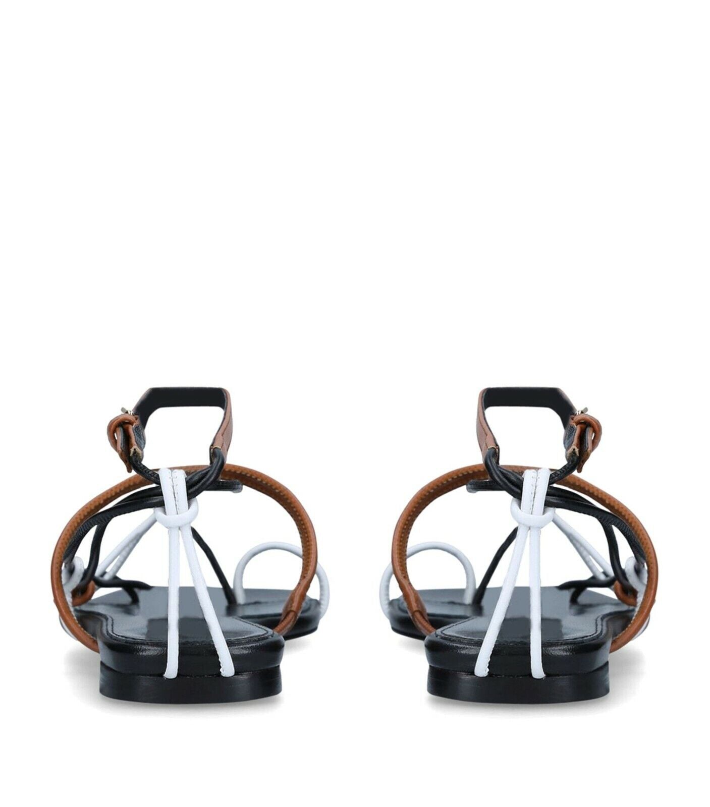 JW ANDERSON Leather Open Laced Flat Sandals