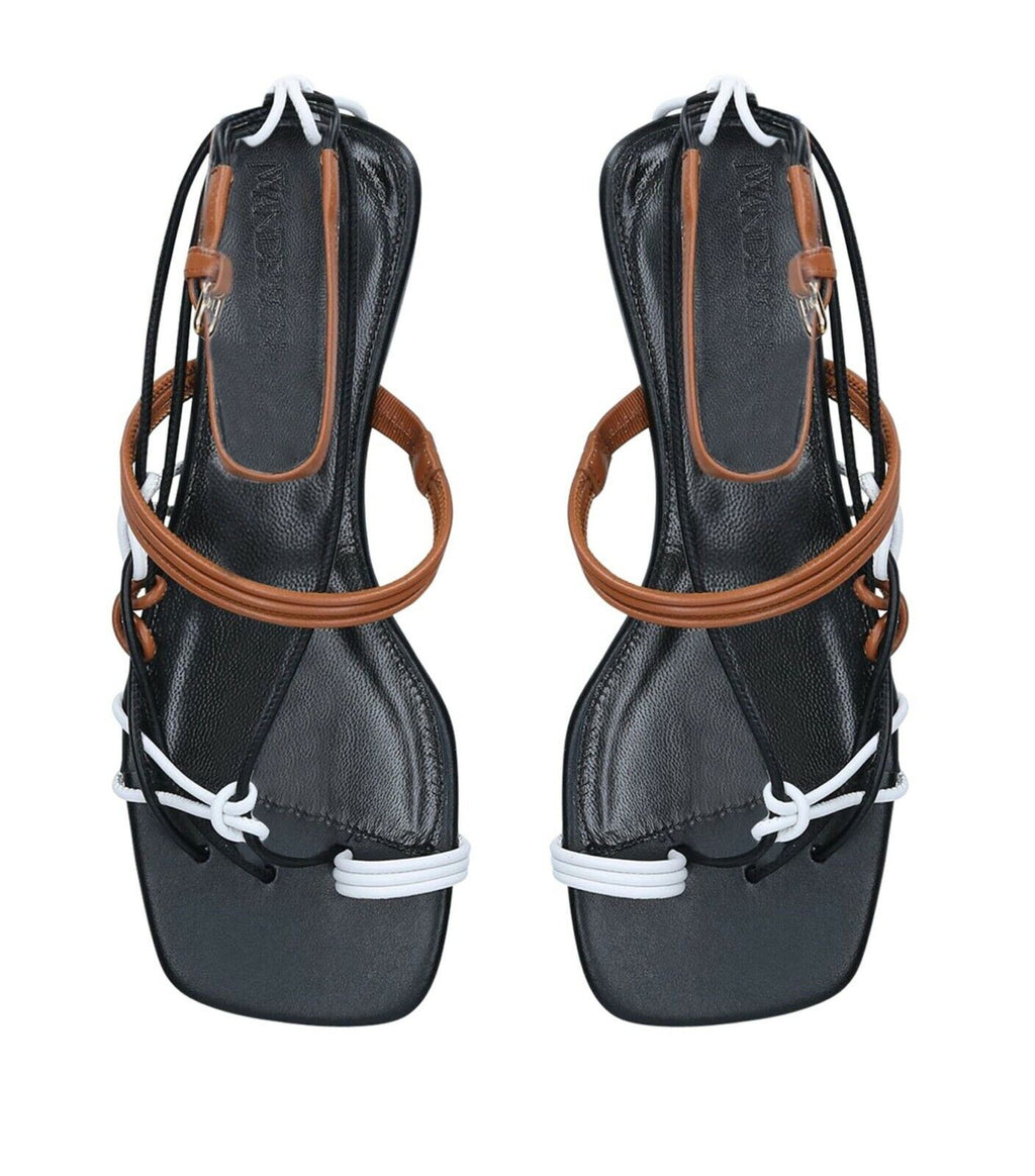 JW ANDERSON Leather Open Laced Flat Sandals