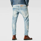 G-Star Arc 3D Slim Wisk Denim Light Aged Destroy 牛仔裤