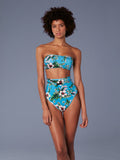Diane Von Furstenberg DVF WEST Straight Floral Bandeau Bikini Top - House Of Huntington