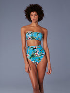 Diane Von Furstenberg DVF WEST Straight Floral Bandeau Bikini Top - House Of Huntington